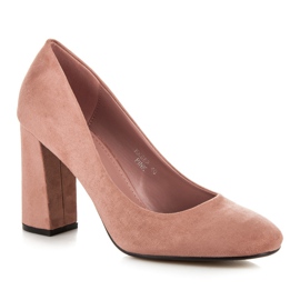 Seastar Décolleté in pelle scamosciata rosa 2