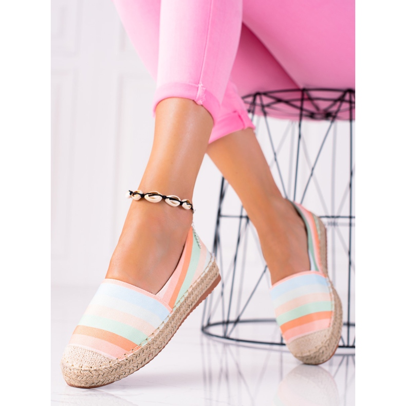 SHELOVET Espadrillas colorate rosa multicolore 2