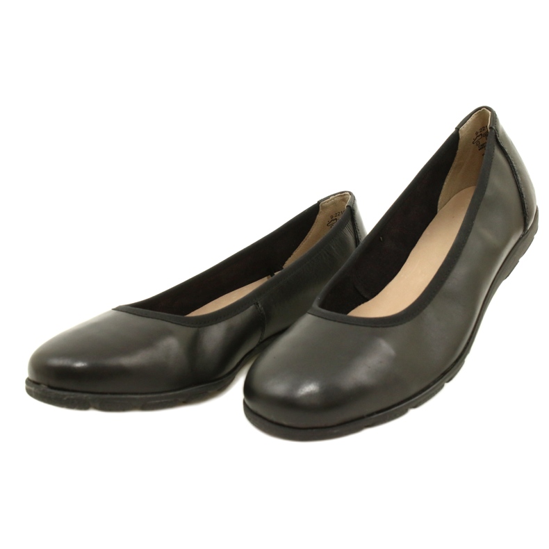Comode ballerine Caprice in pelle 22150-20 022 Nappa nera nero 3