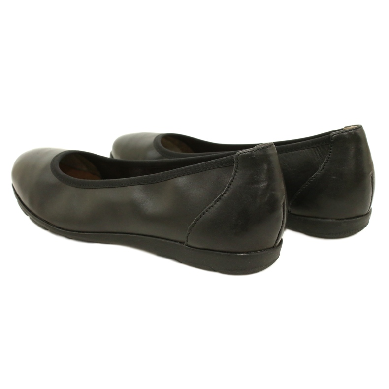 Comode ballerine Caprice in pelle 22150-20 022 Nappa nera nero 4