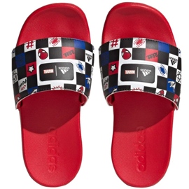 Infradito Adidas Adilette Comfort Spiderman K HP7758 rosso 1