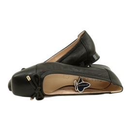 Ballerine Caprice da donna con fiocco 9-22104-20 040 Nero 4