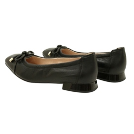 Ballerine Caprice da donna con fiocco 9-22104-20 040 Nero 3