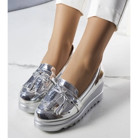 BM Scarpe con zeppa argento Cleo 1