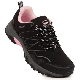 Scarponcini da trekking impermeabili neri American Club da donna nero rosa 1