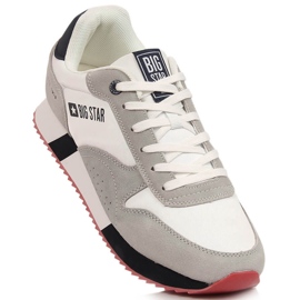Scarpe sportive da uomo Big Star LL174160 bianche beige bianca 1