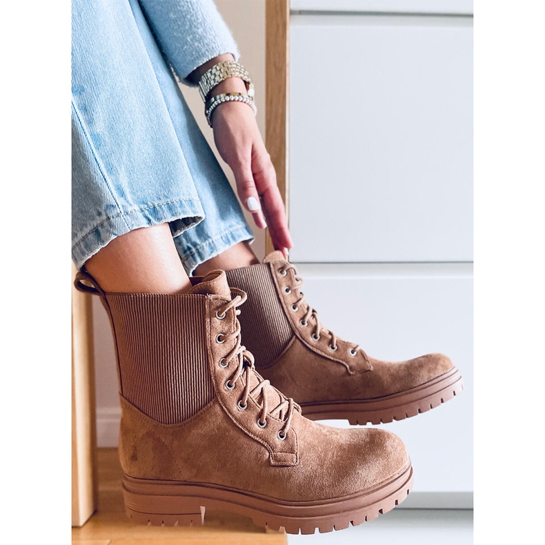 BM Stivali stringati Vecna ​​Khaki marrone 2
