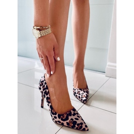 BM Tacchi a spillo da donna Telisha Leopard beige marrone 1