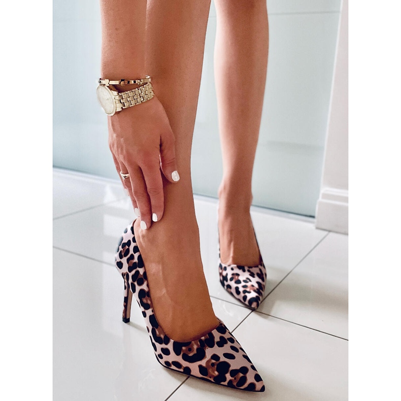 BM Tacchi a spillo da donna Telisha Leopard beige marrone 1