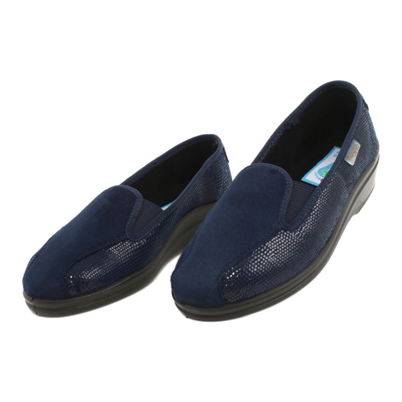Ciabatte da donna in pu Befado 034D001 blu navy 3