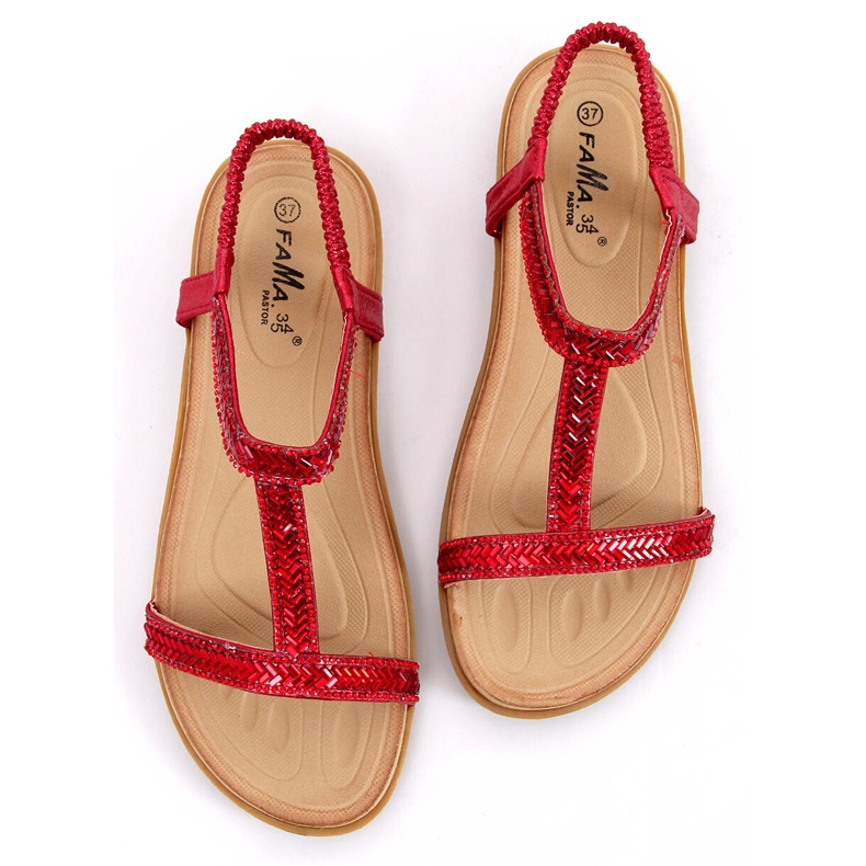 Sandali rossi da donna FM5035 Red rosso 1