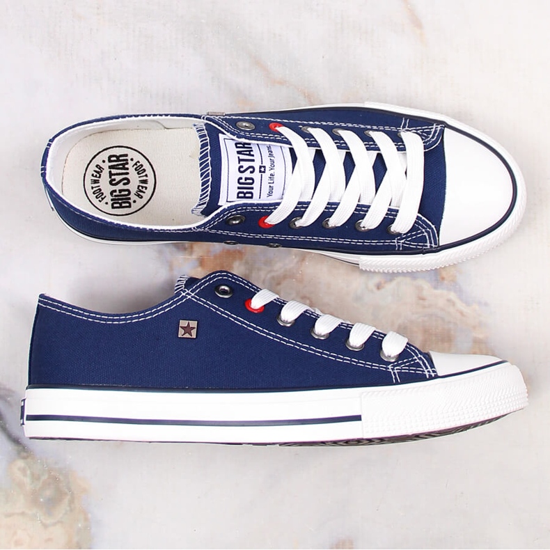 Mezze sneakers blu navy Big Star T274021 2