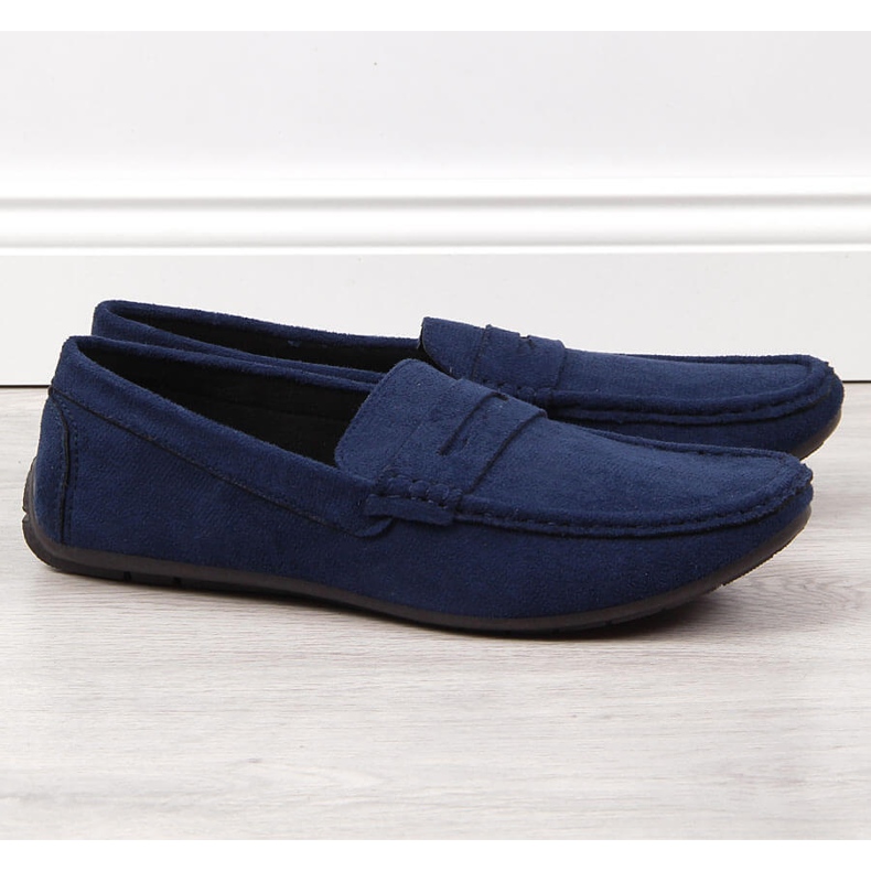 News NOVITA' mocassini slip-on da uomo blu navy 1