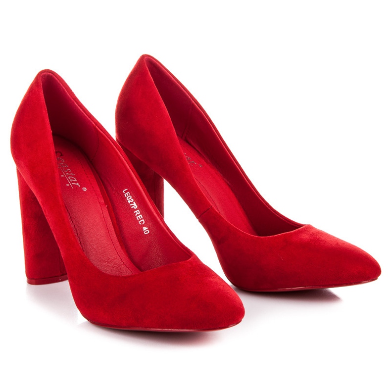 Seastar Décolleté in camoscio rosso 1