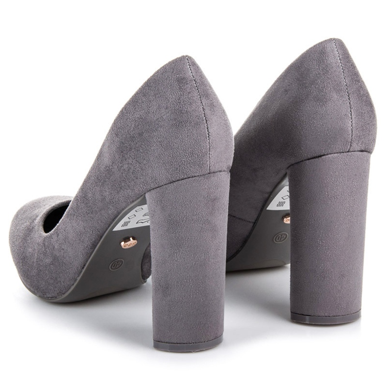 Seastar Décolleté in pelle scamosciata grigio 2