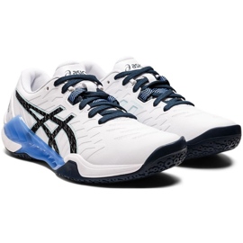 Asics Blast Ff 2 W 1072A046 103 scarpe da pallamano bianco bianco 1