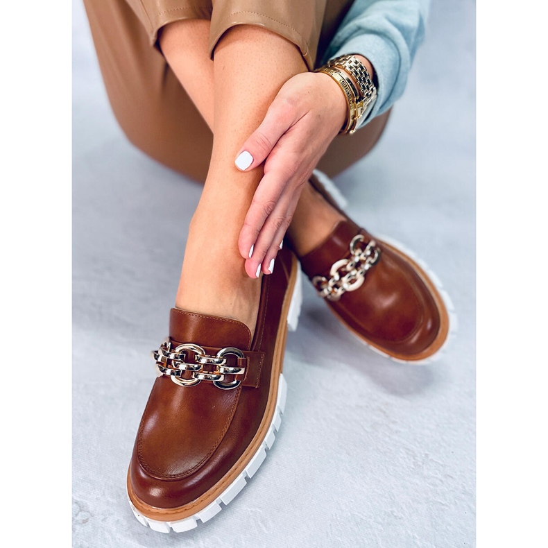 BM Mocassini con plateau di Catz Camel marrone 2