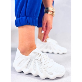 BM Scarpe da ginnastica a calzino Eaton White bianca 2