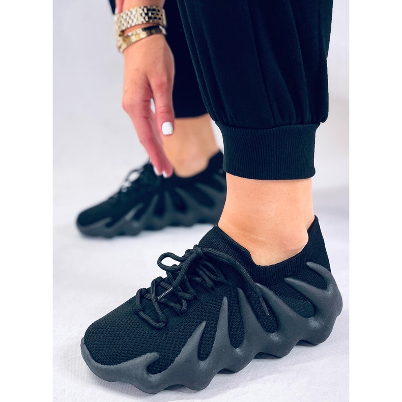 BM Scarpe da ginnastica a calzino Eaton Black nero 2