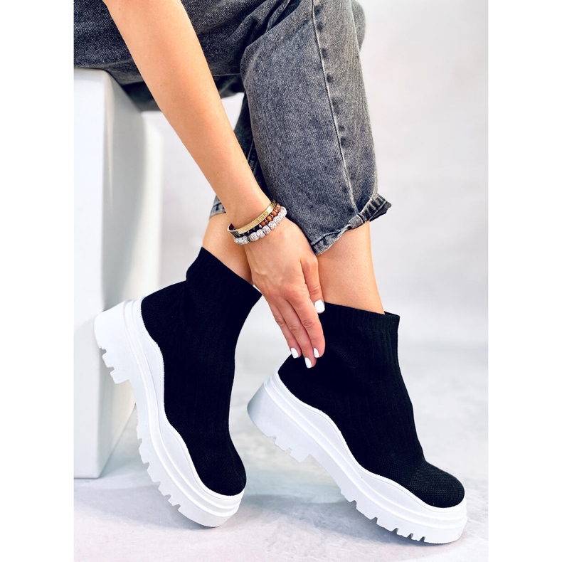 BM Stivali con tomaia flessibile Garrese NERO/BIANCO 2