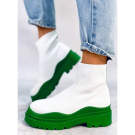 Stivaletti elastici Garrese BIANCO/VERDE bianca 1