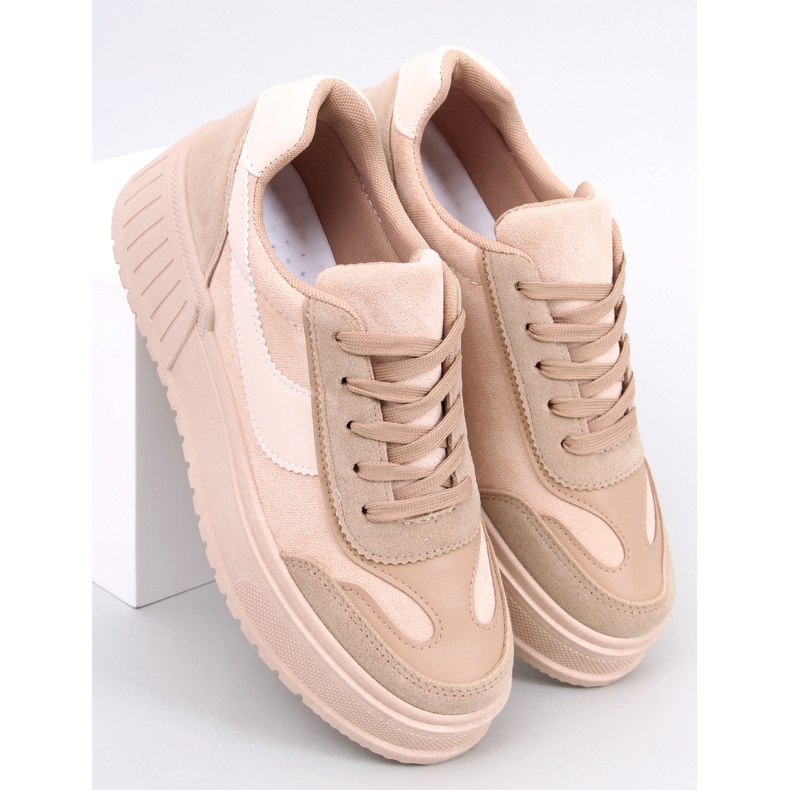 BM Sneaker con plateau Kirby Khaki beige cachi 1