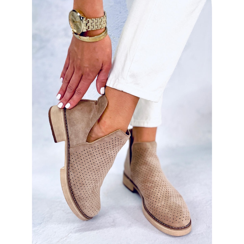 BM Stivali primaverili traforati Neve Khaki beige cachi 1