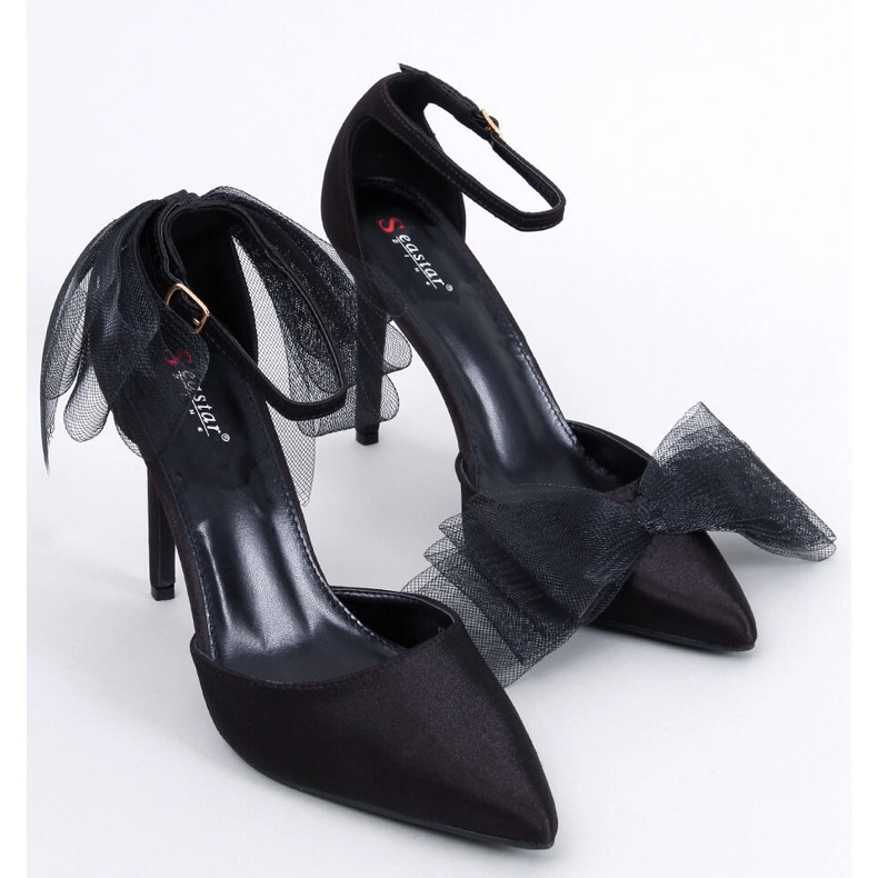 BM Spille con fiocchi in tulle Sheena Black nero 1