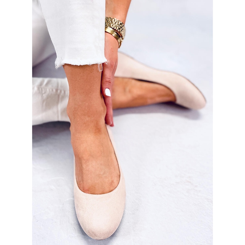 BM Ballerine con zeppa beige Lumley 1