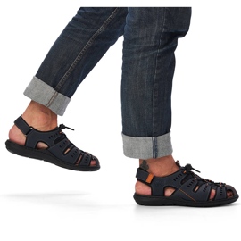 Sandali Rieker 22021-14 blu navy da uomo 1