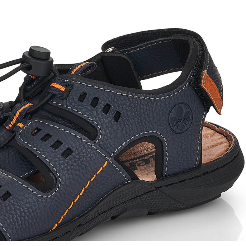 Sandali Rieker 22021-14 blu navy da uomo 2