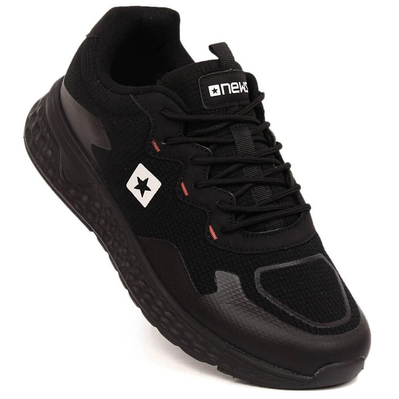 News Comode scarpe sportive da uomo nere NOVITÀ nero 1