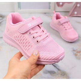 Scarpe sportive da bambina rosa chiaro NEWS 1