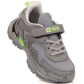News Scarpe sportive per bambini con plateau grigio NOVITÀ 1