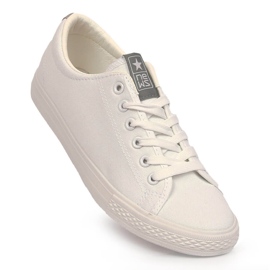 Sneakers stringate bianche NEWS bianca 1