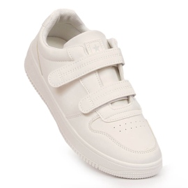 Scarpe sportive bianche con velcro NEWS bianca 1