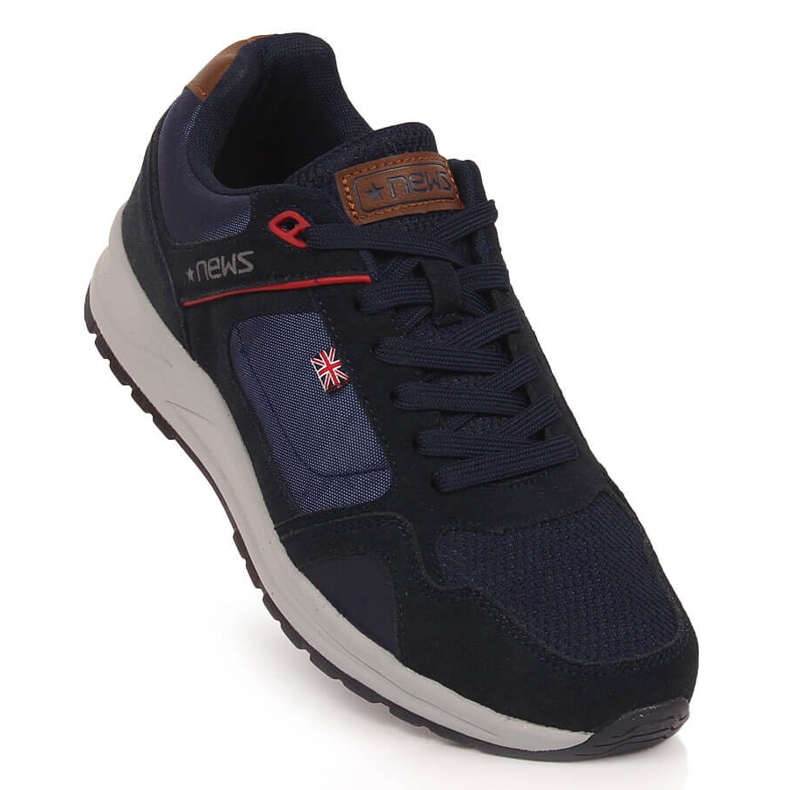 News NOVITÀ scarpe sportive da uomo in pelle blu navy 1