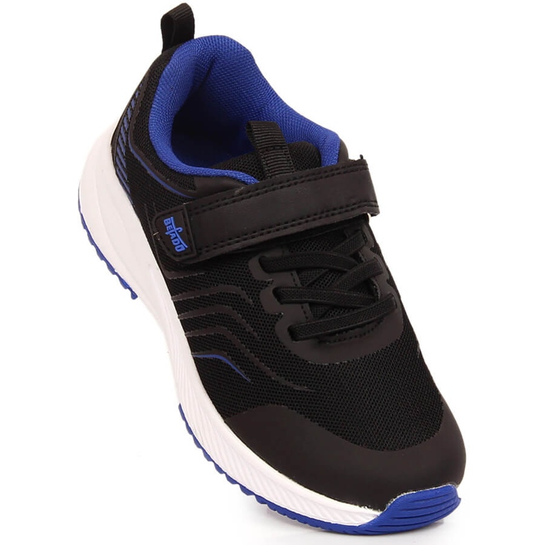 Scarpe sportive per bambini nere con velcro Befado nero 1