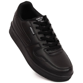 Scarpe sportive stringate American Club 57/23 nere nero 1
