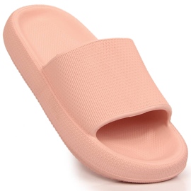 Pantofole da donna rosa sulla piattaforma Vinceza 48801 1