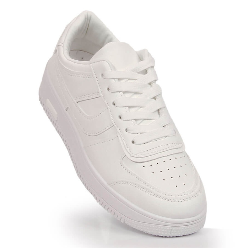 Vinceza 19431 scarpe sportive bianche con plateau bianco 1