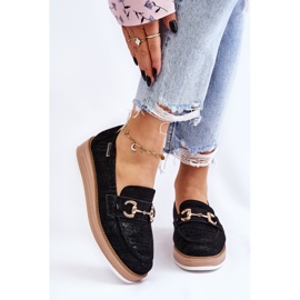 PM1 Mocassini Donna Sulla Piattaforma Nero Danny 1