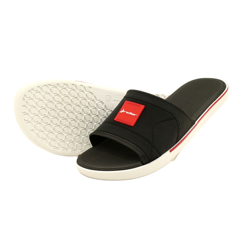 Rider Slifori da uomo Slide rotazione del pilota AD 11795 AG359 NERO/ROSSO 3