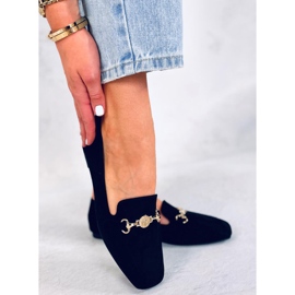 BM Mocassini da donna Rhona Black con fibbia nero 1