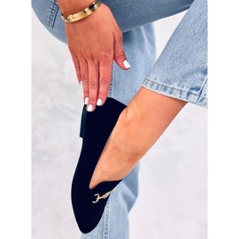BM Mocassini da donna Rhona Black con fibbia nero 2