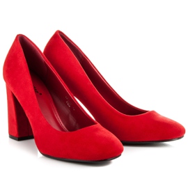 Seastar Décolleté in pelle scamosciata rosso 1