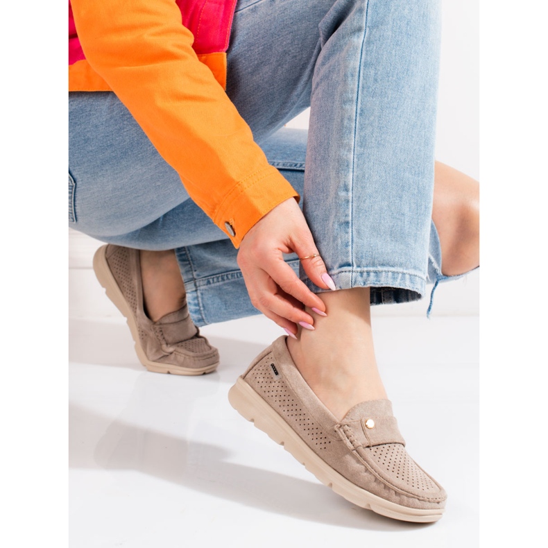 Goodin Mocassini da donna Shelovet beige chiaro 2