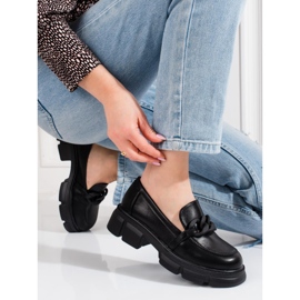 Goodin Mocassini da donna Shelovet con catena nera nero 1