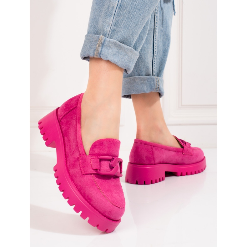 Goodin Scarpe con zeppa fucsia Shelovet da donna rosa 1