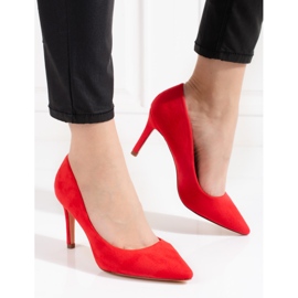 Shelovet tacchi alti da donna rossi rosso 2
